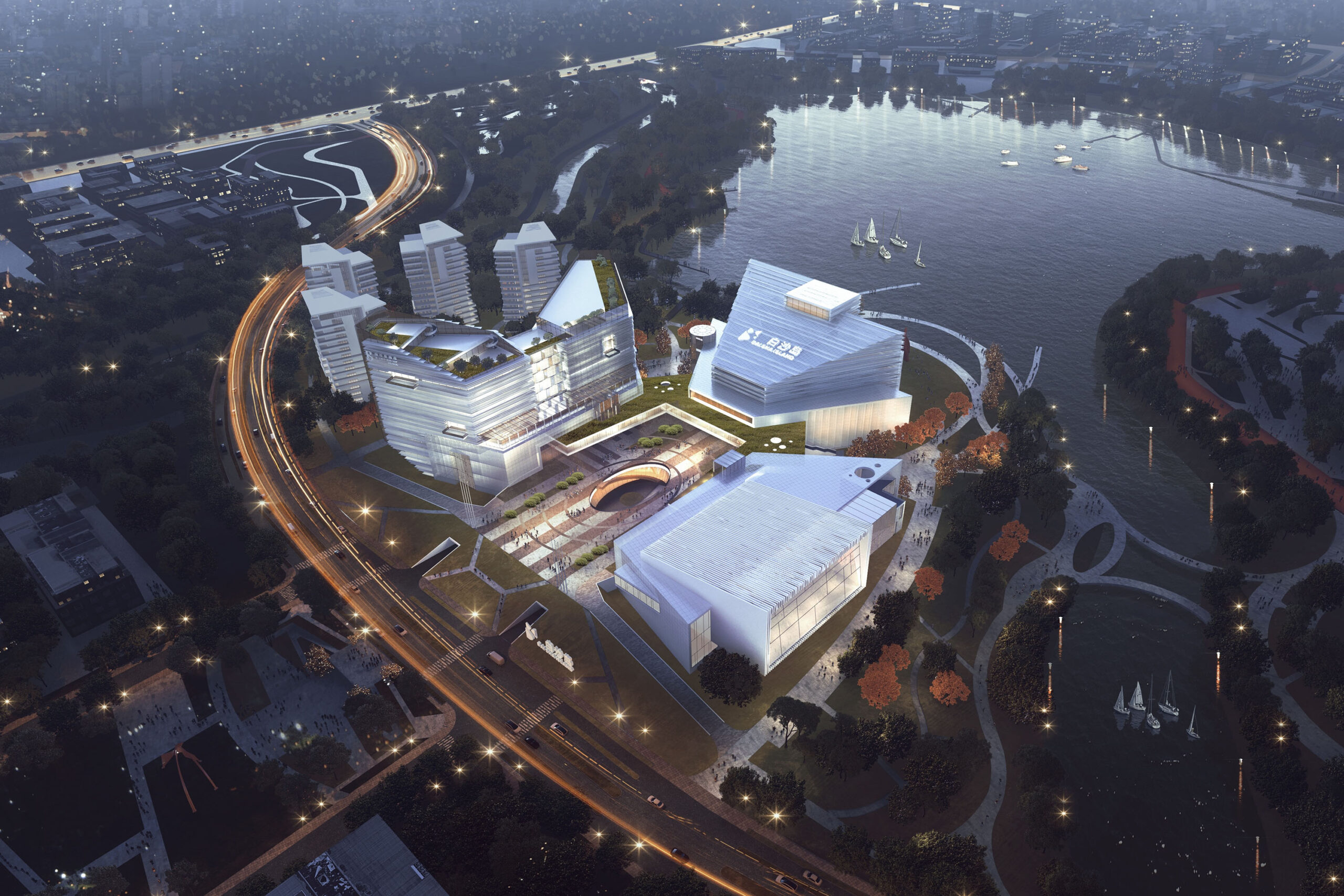 Baisha Island Forum Permanent Venue Complex Building in Liaoning Province Shenfu Reform and Innovation Demonstration Zone