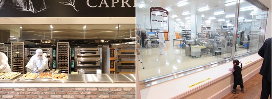 1F-BAKERY CAPRIとパン工場