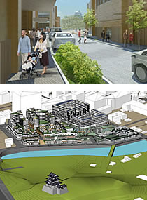小田原市中心部